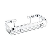 ☃ Wall Mounted Bathroom Storage Dry Basket Brass Chrome Shower Pendant Shelf