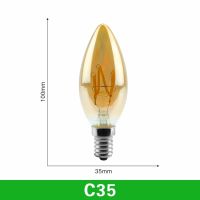 โคมไฟหลอดเอดิสันแบบหรี่แสงได้ไฟตกแต่งแบบเกลียว T225 ST64 T45 4W 2200K โคมไฟโคมไฟทรงโบราณแบบย้อนยุค