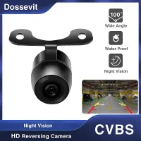 Dossevit Car Rear View Camera Universal Night Vision Backup Camera CMOS Waterproof 100° Wide Angle HD Color Image Reversing Lens