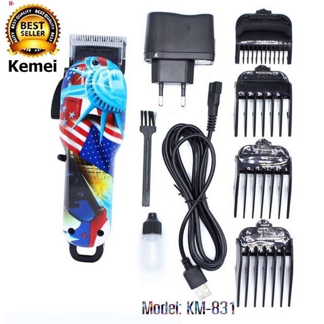 สินค้าพร้อมส่ง-kemei-831-ปัตตเลี่ยนรุ่นใหม่ล่าสุด-ลายเทพีเสรีภาพ