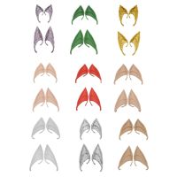 Cartoon Latex Elf Ears 2 Pairs Simulation Soft False Ears for Masquerade Party L21E