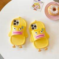 Cute and Funny Duck Slippers Phone Case Cover for IPhone 15 14 13 12 11 Pro Max Case for IPhone 15 Pro Max 14 Pro Max