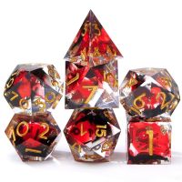 7Pcs/Set Resin For DND Dice D D D4 D6 D8 D10 D D12 D20 Polyhedral Games Dice Set For Dungeons And Dragons Table Games MTG RPG