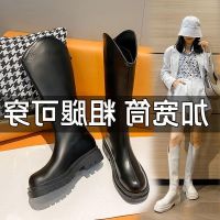 COD dsdgfhgfsdsss 35-40 Large Size Womens Boots Tube Circumference Vintage Western Cowboy Long Thick Leg Extra Fat High Shoes