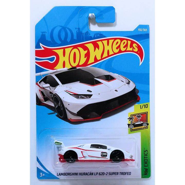 Ô tô mô hình tỉ lệ 1:64 Hot Wheels Huracan LP 620-2 Super Trofeo ( Màu  Trắng ) 