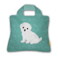 Green Bottom Bichon Waterproof Grocery Shopping Bag Folding Environmentally Friendly Shopping Bag School Bag Storage Travel Bag Mommy Bag To Map Customization 〖WYUE〗