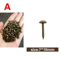 ♤✚▣ Pushpin Doornail Hardware Antique Brass Bronze Decorative Upholstery Nail Jewelry Gift Box Sofa Decorative Tacks Stud 50pcs