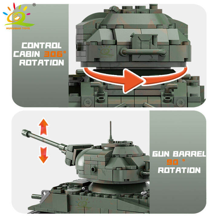 ใหม่-huiqibao-750ชิ้นทหารเชอร์แมนถังรุ่นสำเร็จรูป-ww2ที่มี3ทหารตัวเลขกองทัพอาวุธอิฐของเล่นสำหรับเด็กเด็ก