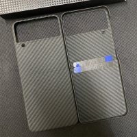 ACC-Carbon เคสคาร์บอนแท้สำหรับ Samsung Galaxy Z Flip 4เคสบางเฉียบป้องกันการหล่นของเส้นใย Aramid Z Flip 3