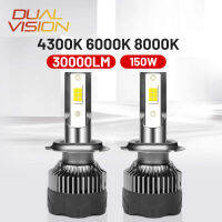 HB3 LED H7 H4 H11 30000LM 150W H1 H8 H9 9005 9006 HB4 4300K 6000K 8000K Ice Bulb LHD 3570 CSP Fog Lamps Mini Diode Plug and Play Bulbs  LEDs  HIDs