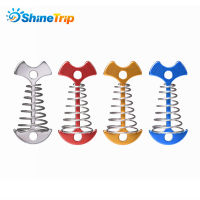 6Pcs ShineTrip Outdoor Camping เต็นท์ Peg พร้อม Wire Stake Wire Spring Hook อลูมิเนียม Sky Curtain พาเลท Fixing Nail