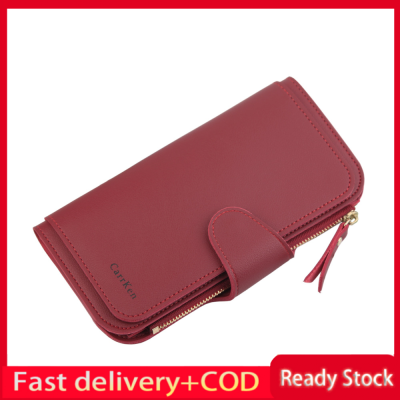 คุณภาพสูงกระเป๋าสตางค์สตรีแบบยาวกระเป๋าโทรศัพท์มือถือซองใส่หนังสือเดินทางดีไซน์ใหม่ (QA10105)