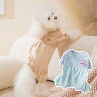 Cotton Dog Pajamas Jumpsuit Cat Sleepwear Spring Autumn Dog Clothes Overalls Pyjama Puppy Costume Small Dog Clothing Pet Outfit