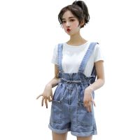 Stretchy Slim-Fit Slimmer Look Tall High-Waisted Denim Shorts Women Summer Korean Version Versatile Curled Edge Black Womens Pants Hot