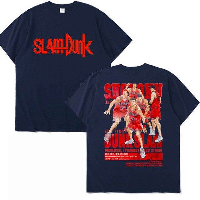 ข้อเสนอพิเศษ-tshirt-เสื้อยืดแขนสั้น-ผ้าฝ้าย-พิมพ์ลายอนิเมะ-slam-dunk-ขนาดใหญ่-สไตล์ฮิปฮอป-แฟชั่นฤดูร้อน-สําหรับผู้ชาย-และผู้หญิง-s-5xs-5xl