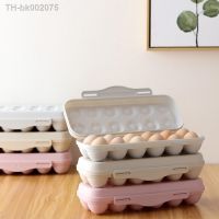 ✴№◈ 12 Grid Egg Storage Box Egg Tray Containers Kitchen Refrigerator Eggs Plastic Dispenser Airtight Fresh Preservation Eggs Holder