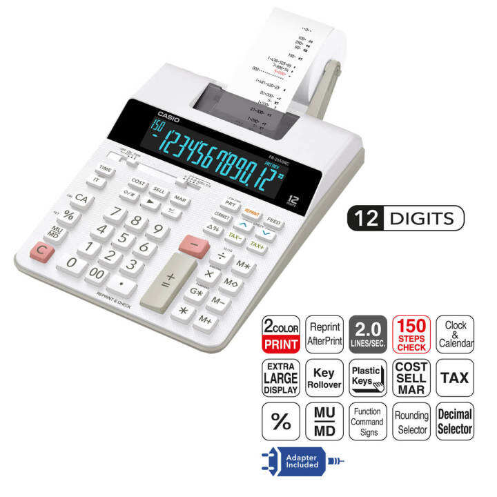 Casio FR2650RC Professional Desktop Printing Calculator Lazada