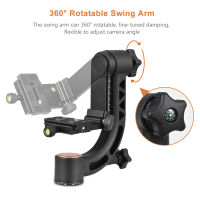 Vieline-Heavy Duty 360 ° Panoramic ขาตั้งกล้อง Gimbal หัวอลูมิเนียมอัลลอย15Kg/33lbs โหลดความจุ1/4นิ้วแผ่น Bubble Level สำหรับกล้อง DSLR