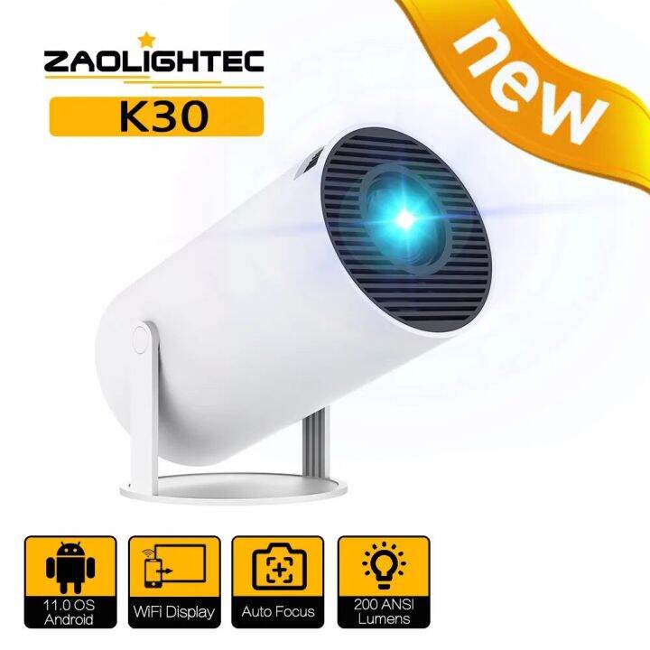 ZAOLIGHTEC K30 Mini Projector Smart Home Support 1080P Smart TV WIFI ...