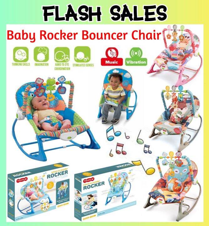 **READY STOCK**Premium Rocker Bouncer Toddler Music Sleeping Baby