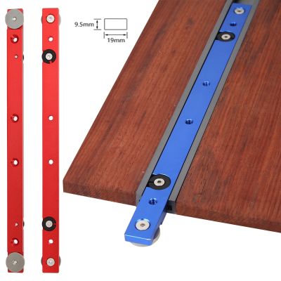 Alat pengukur tukang kayu DIY pengerjaan kayu Aluminium Aloi Miter Track Bar Slider Chute Rail t-slot meja gergaji Router