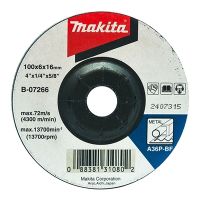 แผ่นเจียรเหล็ก หนา MAKITA B-07266 4"X6MM