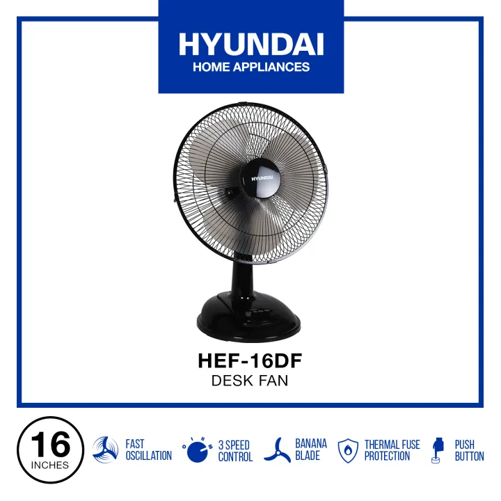 Hyundai 16'' Desk Fan HEF16DF Lazada PH
