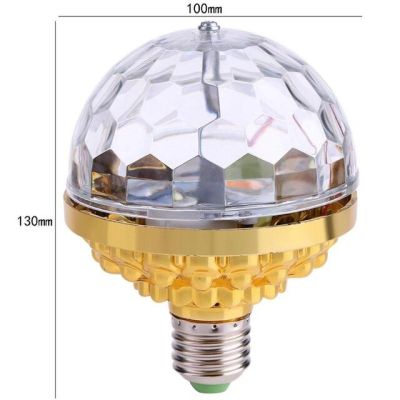 【Worth-Buy】 โคมไฟ E27สำหรับโคมไฟทรงกลมคริสตัลวิเศษดิสโก้ปาร์ตี้ดีเจหลอดไฟ Led ทรงกลมคริสตัลวิเศษหมุนอัตโนมัติไฟเวทีไฟฟ้ากระแสสลับ85-265โวลต์ไฟเลเซอร์