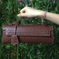 Hot Brand Design Ostrich/Snake Print Women Bag Handbag Ladies Handbags Fashion Luxury Brands Womens Long Handbags Shoulder Bags