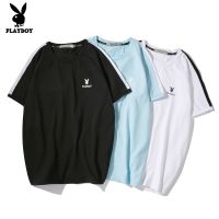 Playboy เสื้อยืด คอกลม แขนสั้น สีพื้น แฟชั่นฤดูร้อน สำหรับผู้ชาย 2020