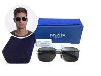 แว่นกันแดด MYKITA FLAX MH1 Black/Pitch Black ขนาด 55-190140 mm. สีดำ ดีไซน์เรียบหรู มีรสยินม ผลิตจากสเตนเลสสตีลคุณภาพสูง น้ำหนักเบาพิเศษ พร้อมกล่องอุปกรณ์