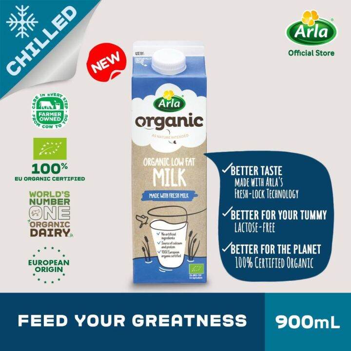 Arla Organic Fresh Low Fat Milk 900ml | Lazada PH