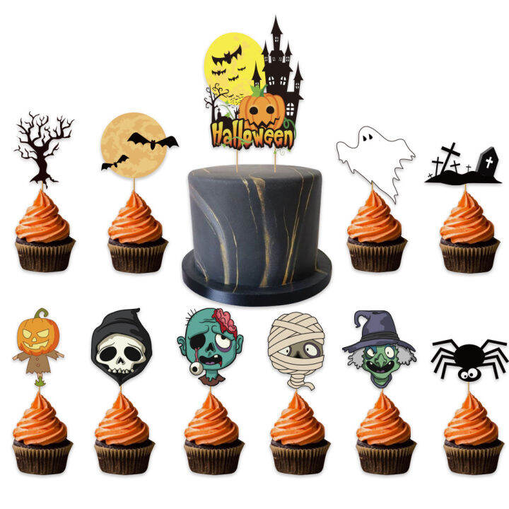 jollyboom-ฮาโลวีน-spooky-skull-party-ตกแต่ง-happy-halloween-แบนเนอร์-ghost-บอลลูนเค้ก-topper-halloween-home-decor-supplies