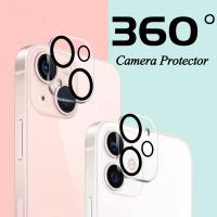 2PCS for iPhone 14 13 11 12 Pro Max Mini Camera Lens Tempered Glass Protective 3D Full Len Protector Film For iPhone 13 14 Max  Screen Protectors