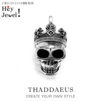 Pendant Skull Crown,2019 New Vintage 925 Sterling Silver Fashion Jewelry Europe Style Bijoux Accessories Gift For Woman &amp; Men