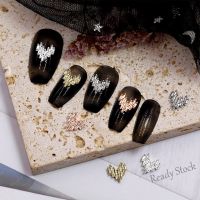 【hot sale】 ✱◈ B50 Nail accessories network popular Japanese alloy love jewelry shiny light luxury alloy heart-shaped nail stickers