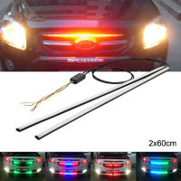 OKEEN 2X 12V Car Angel Eye led Strobe Warning Police light Car Truck Flashing Firemen led Flexible Front Grille light strip