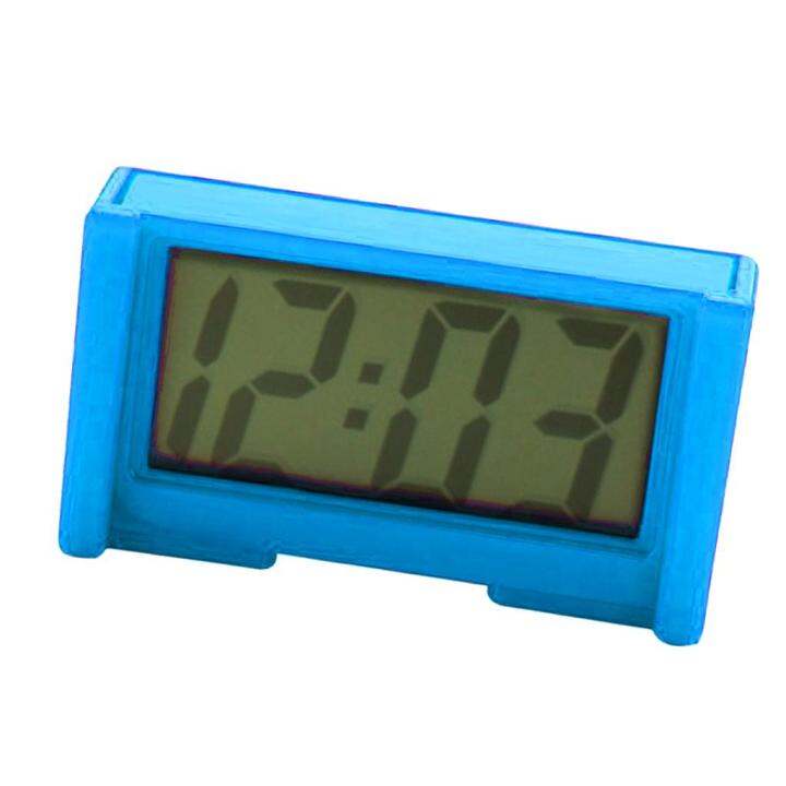 LazaraLives Mini Digital Car Dashboard LCD Clock Time Date Display Self