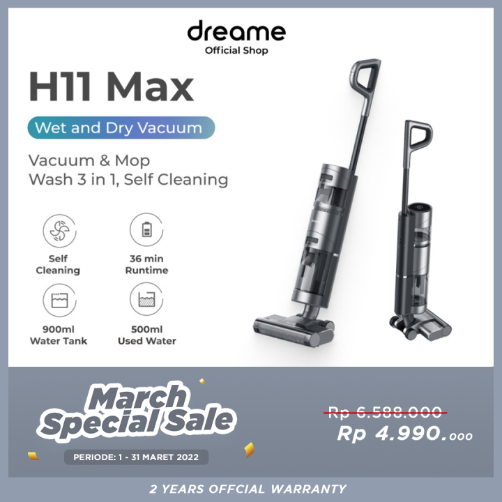 Dreame H11 Max Wet and Dry Handheld Vacuum Cleaner 10000Pa Self