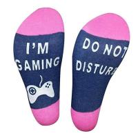 ตลกถุงเท้ากีฬาห้ามรบกวน/ฉัน GAMING Gamer ของขวัญพิมพ์ถุงเท้าผู้ชาย