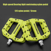 ROCKBROS Ultralight Seal Bearings Bicycle Pedals Cycling Nylon Road bmx Mtb labor-saving Bike Pedals Flat Platform Bicycle Parts