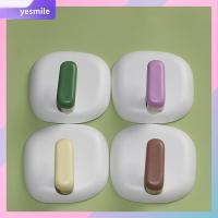 YESMILE 4Pcs อุปกรณ์ติดผนัง ตะขอในห้องน้ำ ไม่มีการเจาะ ทนทานสำหรับงานหนัก ไม้แขวนผนัง ใช้งานได้จริง พลาสติกทำจากพลาสติก ตะขอแบบเหนียว ที่แขวนในห้องน้ำ