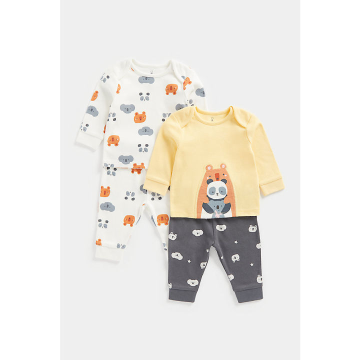 ชุดนอนเด็ก-mothercare-bear-hugs-pyjamas-2-pack-cd356