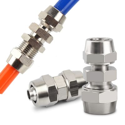 PU PG pneumatic quick-tightening joint series pneumatic joints for 4/6/8/10/12/14/16mm hose air pipe quick joints Pipe Fittings Accessories