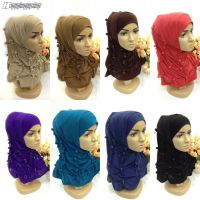 【YF】 Latest Women Muslim Hijab Two Pieces Al-Amira Cap Ramadan Headscarf Arab Shawls Headwrap Prayer Khimar Headwear