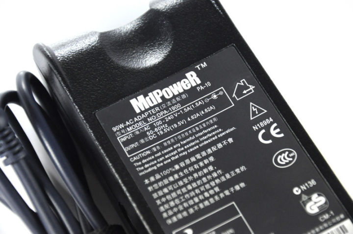 mdpower-สำหรับ-latitude-d510-d520-d530โน้ตบุ๊คแล็ปท็อปแหล่งจ่ายไฟ-ac-adapter-charger-สายไฟ19-5v-4-62a-90w