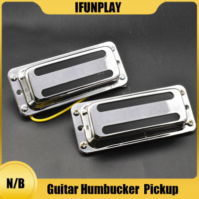 Humbucker ปิ๊กอัพกีตาร์ไฟฟ้า 6 สายพร้อมคอทองเหลืองและปิ๊กอัพสะพานสำหรับกีตาร์ไฟฟ้า Accssories-ZOK STORE