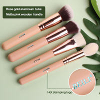 BEILI Pink Makeup Brushes Professional Foundation lip Concealer Eyeshadow pędzle do makijażu 15 pcs New Cosmetic Brush Set