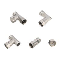 Stainless Steel G1/2 Union Hexagon Tee Elbow Straight Connector 1/2 quot; Male /Female Thread Plumbing Water Gas Oil Pipe Fittings