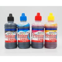 Ezzy-jet CANON Inkjet Premium Ink หมึกเติมอิงค์เจ็ท CANON ขนาด 100 ml. ( ชุด​ 4 สี.​ BLCK/CYAN/MAGENTA/YELLOW)